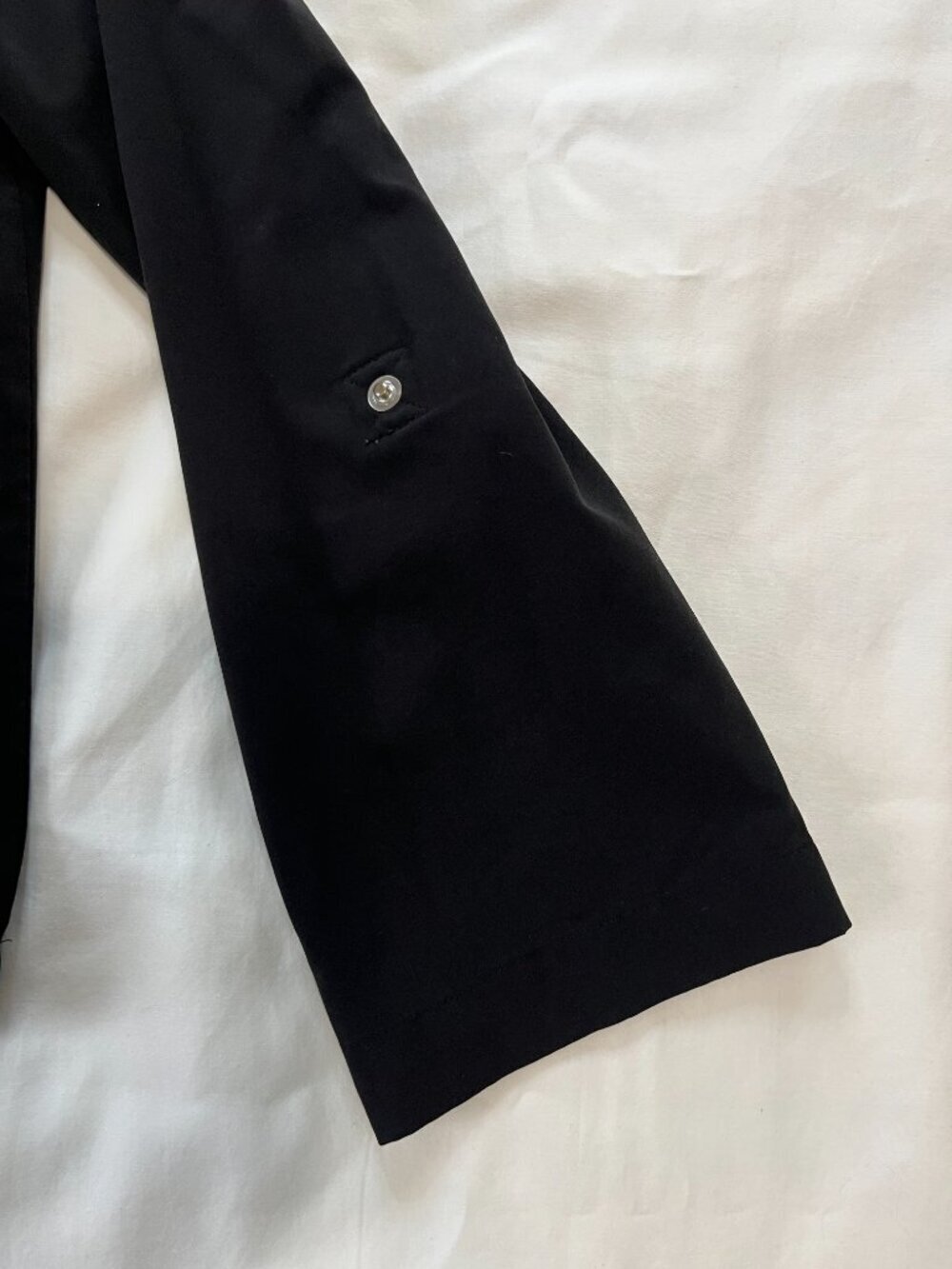 Zenergy By Chico's Black Lightweight Mock Neck Jacket - Picture 6 of 7